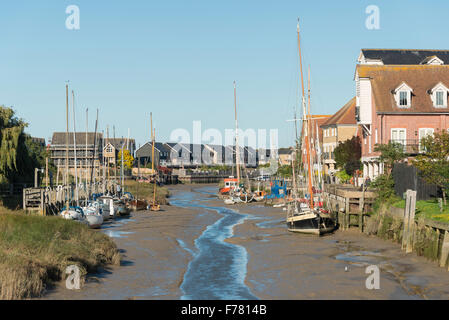 Faversham Creek, Faversham, Kent, Angleterre, Royaume-Uni Banque D'Images