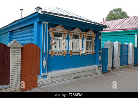 Un 'faux' richement peint chambre à Suzdal, Suzdalsky District, Vladimir Oblast, Russie. Peint à l'apparence d'un vrai pour une visite de Vladimir Poutine. Banque D'Images