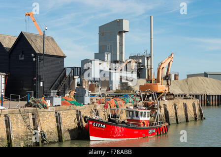 Bretts usine de granulats, Whitstable Harbor, Whitstable, Kent, Angleterre, Royaume-Uni Banque D'Images