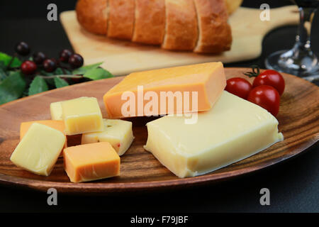 Assortiment de fromages Banque D'Images