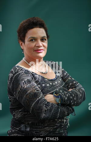 Jackie Kay apparaît dans Edinburgh International Book Festival. Banque D'Images