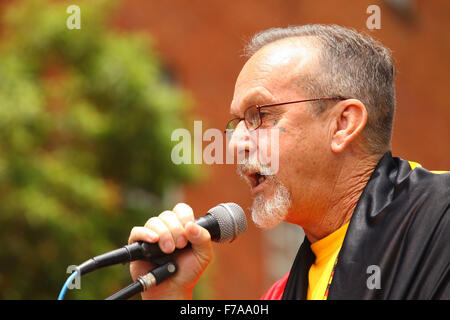 Sydney, Australie. 27 novembre, 2015. N° sosblakaustralia protestataires de la circulation se sont rassemblées devant le bureau du premier ministre australien à Sydney, Australie. Credit : Floyd Kala/Alamy Live News. Banque D'Images