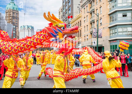 Défilé du Nouvel An chinois, Vancouver, British Columbia, Canada Banque D'Images