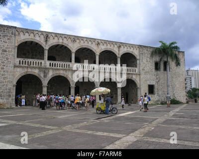 Alcazar de Colón (Alcazar), Columbus museum, la plus ancienne résidence du vice-roi en Amérique, Saint-Domingue, République Dominicaine Banque D'Images