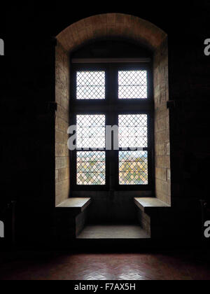 Une vue sur l'intérieur du Palais des Papes à Avignon dans le sud de la France Banque D'Images