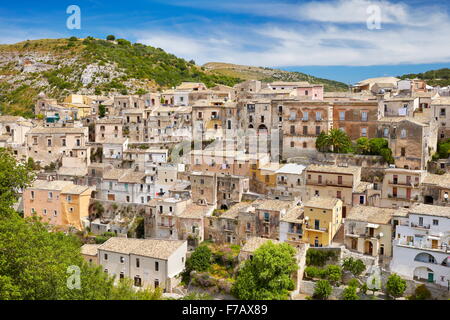 Ragusa Ibla (ville basse), Sicile, Italie l'UNESCO Banque D'Images