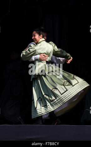 Fandango dancing,festival merce.port Vell, Barcelone Banque D'Images