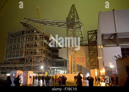 La nouvelle construction du stand principal en cours à Anfield Liverpool FC Banque D'Images