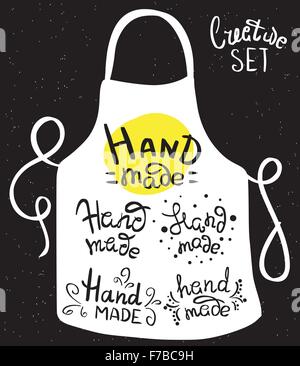 Ensemble de textes fait main Illustration de Vecteur