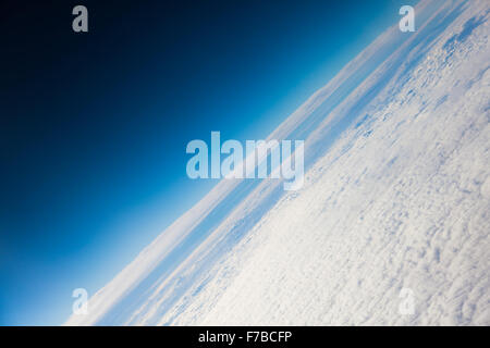 La planète Terre La planète bleue vue rapprochée de l'espace Banque D'Images