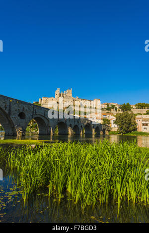 La Cathédrale Saint Nazaire, Béziers, France, Languedoc Roussillon Banque D'Images