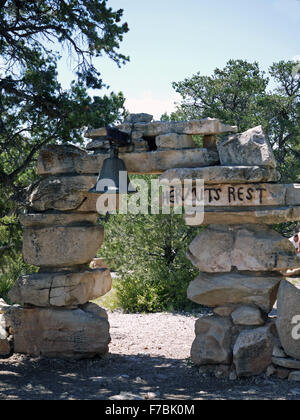 Ermites reste sur le Grand Canyon Arizona USA Banque D'Images