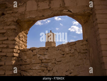 Tours à vent utilisé comme un système de refroidissement naturel dans l'architecture traditionnelle de l'Iran, Ispahan, Kashan, Iran Province Banque D'Images