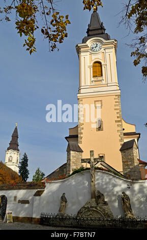 La ville de Kecskemet Hongrie Europe, l'église franciscaine de Saint Nicolas Banque D'Images