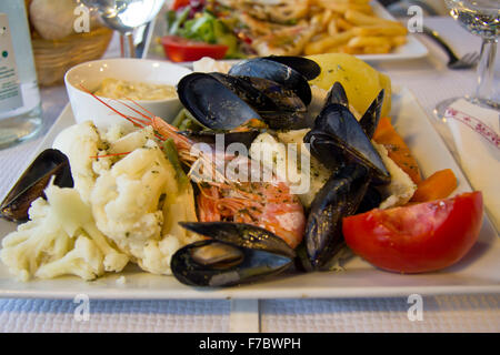 Les fruits de mer et légumes à Marseille Banque D'Images