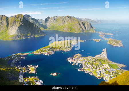 Les îles Lofoten, Reine, Moskenes, Norvège Banque D'Images