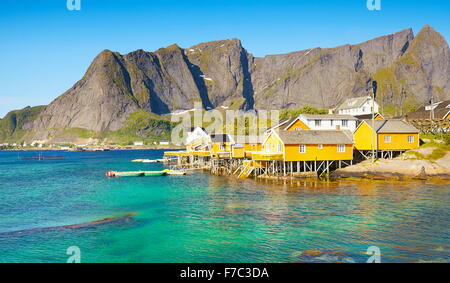 Les îles Lofoten, Norvège, Moskenes Banque D'Images
