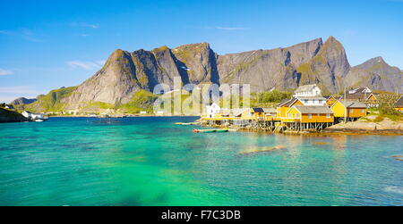 Les îles Lofoten, Norvège Moskenes, paysage Banque D'Images