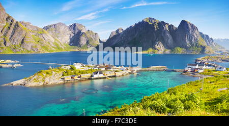 Les îles Lofoten, Norvège Moskenes, paysage Banque D'Images