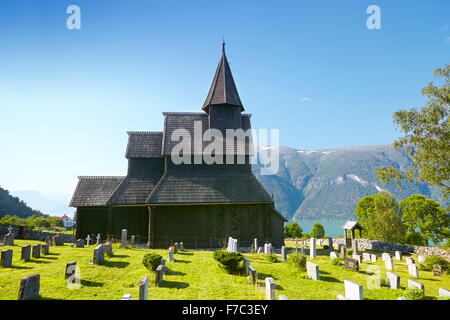 Église Urnes, l'Unesco, la Norvège Banque D'Images