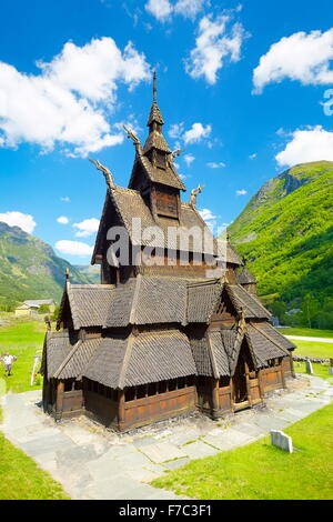 Église Borgund, Sogn og Fjordane, Norvège Banque D'Images