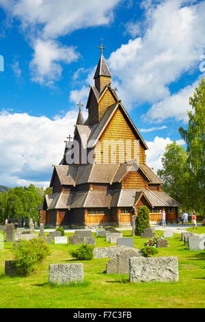 Église de Heddal Stave, Sogn og Fjordane, Norvège Banque D'Images