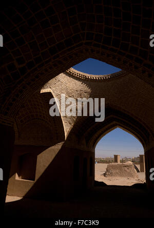 Vieux bâtiment zoroastrienne, la province de Yazd Yazd, Iran, Banque D'Images