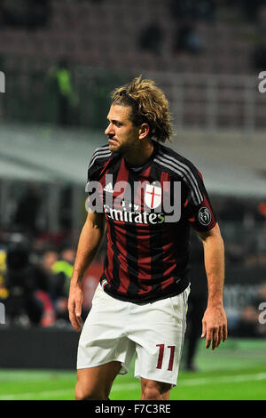 Milan, Italie. 28 Nov, 2015. Alessio Cerci de l'AC Milan au cours de la Serie A italienne de football match Ligue entre l'AC Milan et la Sampdoria UC à San Siro à Milan, Italie. Credit : Action Plus Sport/Alamy Live News Banque D'Images