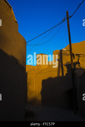 Tours à vent utilisé comme un système de refroidissement naturel dans l'architecture traditionnelle de l'Iran, la province de Yazd Yazd, Iran, Banque D'Images