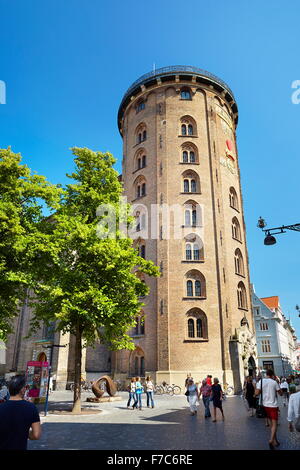 Tour Ronde, Rundetarn, Copenhague, Danemark cityscape Banque D'Images