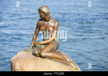 La Statue de la Petite Sirène, Copenhague, Danemark Banque D'Images