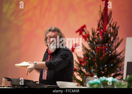 Birmingham, UK. 29 Nov, 2015. Hairy Bikers sur la scène Supertheater la cuisson d'une tempête à la bonne nourriture montrent l'hiver à la NEC de Birmingham. Crédit : Steven re/Alamy Live News Banque D'Images