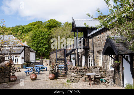 Le Cafe@Calgary Arts cour intérieure. Calgary par Dervaig, Isle of Mull, ARGYLL & BUTE, les Hébrides intérieures, Western Isles, Écosse, Royaume-Uni, Angleterre Banque D'Images