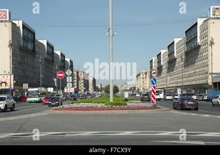 Mosokovsky St Petersburg Prospekt, l'Avenue de Moscou Banque D'Images