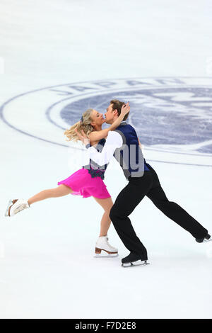 Coomes Penny / Buckland Nicholas (GBR), 28 novembre 2015 - Patinage Artistique : ISU Grand Prix of Figure Skating Trophée NHK 2015 Danse sur glace danse court à grand chapeau à Nagano, au Japon. (Photo de bla) Banque D'Images
