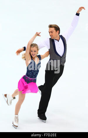 Coomes Penny / Buckland Nicholas (GBR), 28 novembre 2015 - Patinage Artistique : ISU Grand Prix of Figure Skating Trophée NHK 2015 Danse sur glace danse court à grand chapeau à Nagano, au Japon. (Photo de bla) Banque D'Images