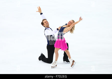 Coomes Penny / Buckland Nicholas (GBR), 28 novembre 2015 - Patinage Artistique : ISU Grand Prix of Figure Skating Trophée NHK 2015 Danse sur glace danse court à grand chapeau à Nagano, au Japon. (Photo de bla) Banque D'Images