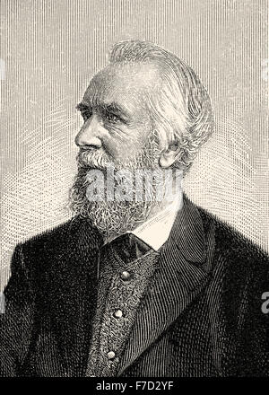 Ernst Heinrich Philipp August Haeckel,1834-1919, un biologiste allemand, naturaliste, philosophe, médecin, professeur, et l'artiste, Banque D'Images