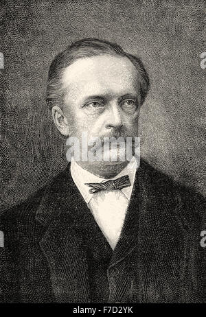 Hermann Ludwig Ferdinand von Helmholtz, 1821-1894, un médecin et physicien allemand Banque D'Images