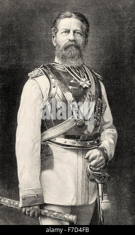 Friedrich III, Frédéric III, Friedrich Wilhelm Nikolaus Karl de Prusse, 1831-1888, l'empereur allemand et roi de Prusse, Banque D'Images