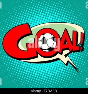 Texte le style comique football But Illustration de Vecteur