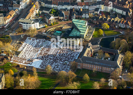 City Park Dinslaken, étanchéité le garage à côté du château et de la Stadthalle Dinslaken, Dinslaken, la Ruhr, Banque D'Images