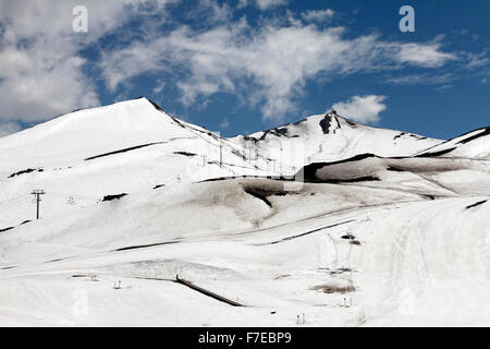 Valle Nevado, Andes Chili Banque D'Images