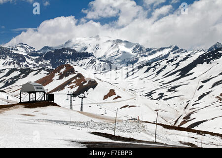 Valle Nevado, Andes Chili Banque D'Images