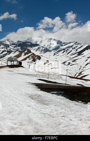 Valle Nevado, Andes Chili Banque D'Images