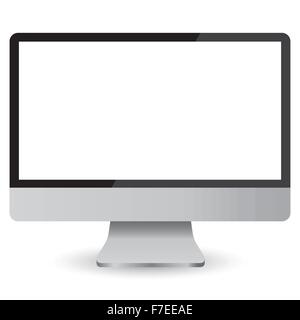 Vide l'écran de l'ordinateur Illustration de Vecteur