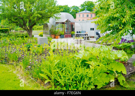 Rosendals Trädgård Rosendal, jardins, jardin bio, île de Djurgården, Stockholm, Suède Banque D'Images