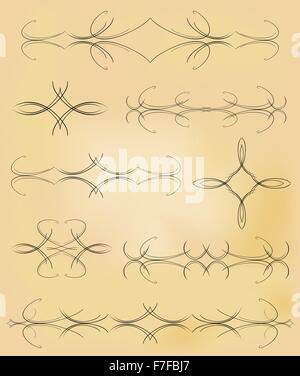 Vector set. éléments de conception et la décoration de la page. EPS10 vector illustration Illustration de Vecteur