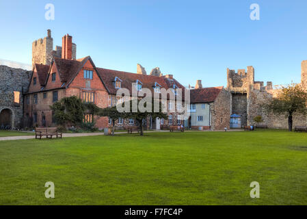 Château de Domfront, Docking, Suffolk, Angleterre, RU Banque D'Images
