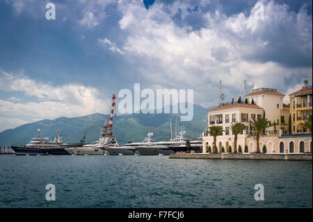 Yacht marina Tivat Banque D'Images
